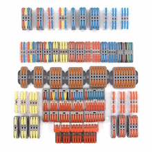 Mini conector compacto de fios, conectores de fio de 222 212 213, universal, rápido fiação, led strip, terminal push-in bloco de bloco