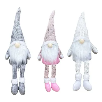 

Christmas Knitted Gnome Gifts Shopwindow Christmas Decorations Xmas Festive Supplies Handmade Tomte Plush Doll Decor