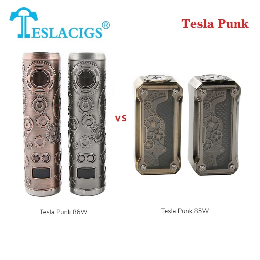 Горячая Распродажа Tesla Punk 86 Вт мод vs Tesla Punk 85 Вт коробка мод мощность на 18650 батарея электронная сигарета vape коробка мод vs Tesla Nano/Drag 2