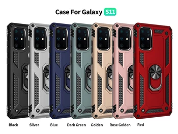 

For100Pcs samsung Galaxy S20,S20Plus,S20Ultra Sergeant Armor Shockproof TPU + PC Protective Case with 360 Degree Rotation Holder