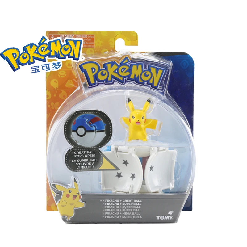 Оригинальные игрушки Pokemon Pokeball с ремнем, фигурка, модель игрушки, выдвижной пояс, подарки для детей, детские игрушки в коробке