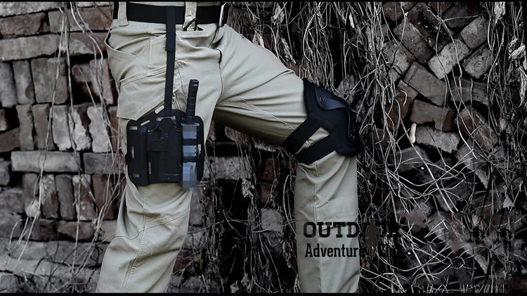 Cargo Pants Men Solid Color Multi Pockets Trousers Streetwear High Quality Mens Pants