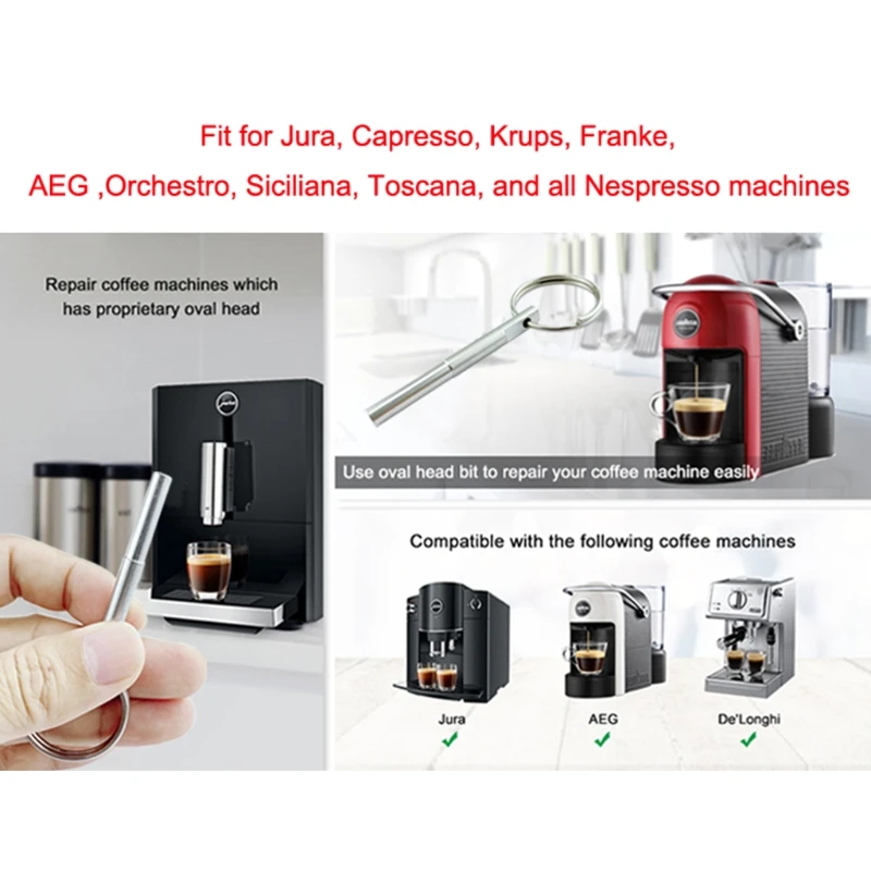 Coffee Machine Open Security Oval Head Service Repair Tool Key