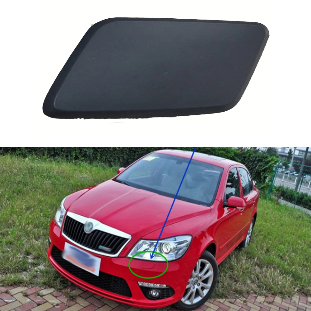 Новинка 1 пара колпачков омывателя фар левая и правая для Skoda Octavia Mk2 2004 2013 1Z0955110 1Z0