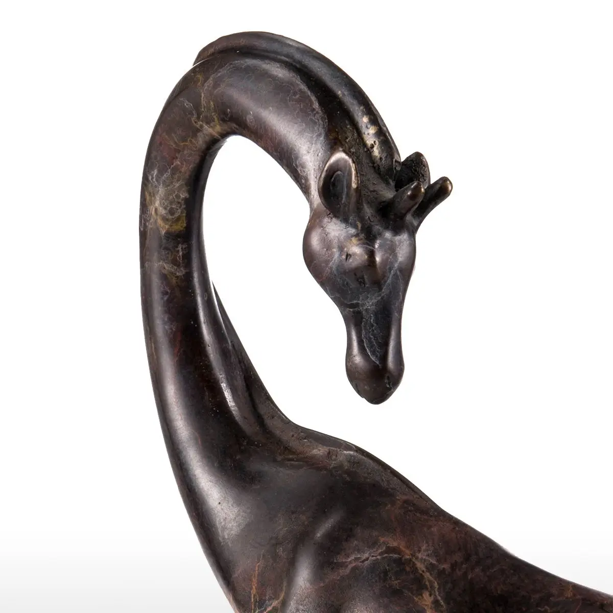 Жираф бронзовая скульптура реалистичный внешний вид украшения животных