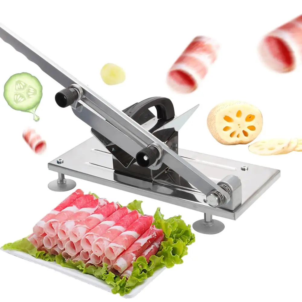 Household Lamb Slicer Meat Vegetable cutter manual For Home Kitchen Tools Roll Machine Gadgets | Дом и сад