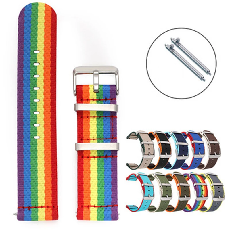 Quick Release Nylon Weave Smart Watch Strap