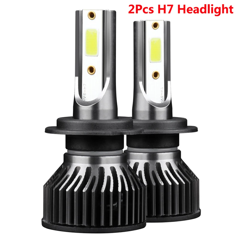 

2PC H7 LED Headlight Conversion Kit COB Bulb White High Power 6000K
