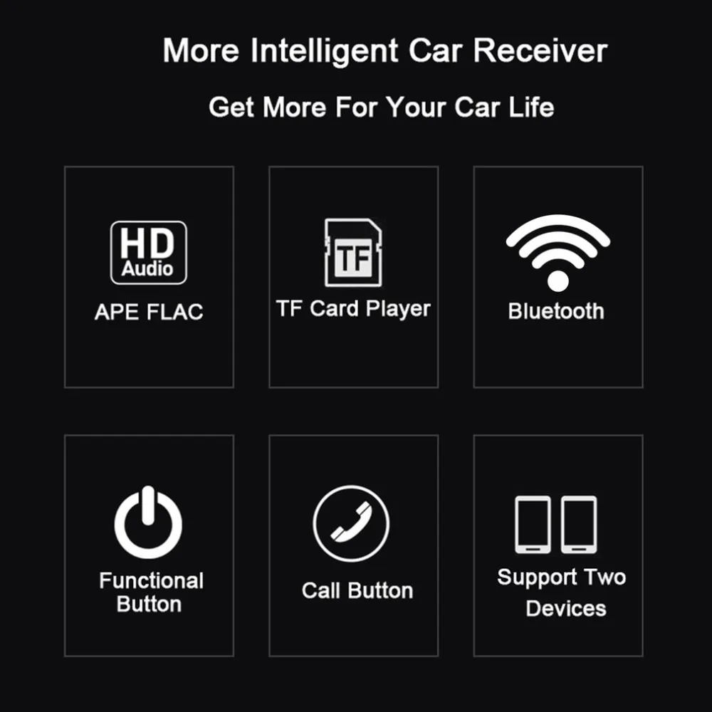 Bluetooth автомобильный комплект громкой связи 3,5 мм Aux аудио приемник адаптер беспроводной музыкальный приемник A2DP стерео Поддержка TF автомобильный адаптер
