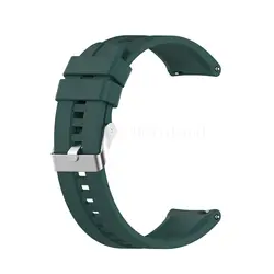Silicone Watch Band Strap, 22mm - Versatile Smartwatch Wristband Bracelet for Universal 22mm width (K)