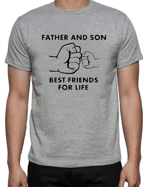 Семейные комплекты для папы и сына, лучшие друзья на всю жизнь семейная футболка Одинаковая одежда для папы и ребенка цена для папы и сына