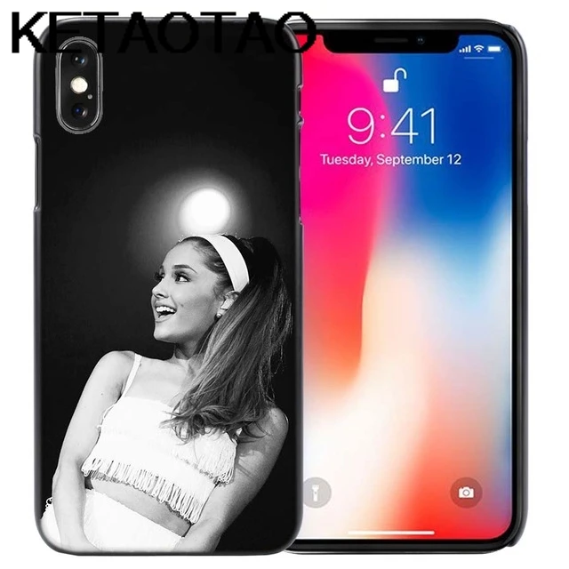 Темно-серый KETAOTAO Cat Ar Ariana Grande для iPhone 4, 5C, 5S, 6 S, 7, 8 Plus, X, XR, XS MAX, черный мягкий чехол для телефона, резиновый силиконовый чехол - Цвет: Темно-серый