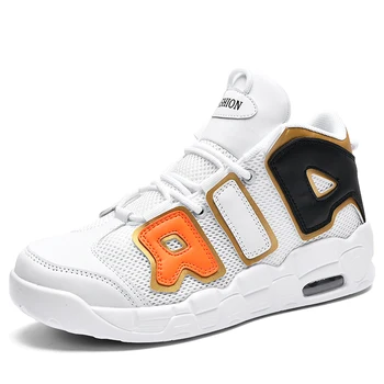 

New Style Basketball Shoes Men High Top Breathable Light Basketball Sneakers Antiskid Rebound Gym Trainers Outdoor Sport Shoes