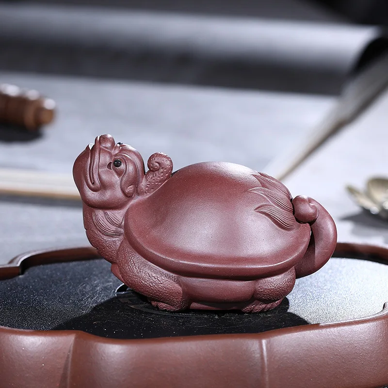 

Clay Tea Ornaments Turtle Consignment Fully Entirely Handmade Turtle Wholesale Small Tea Set Decoration Manufacturers a Generati