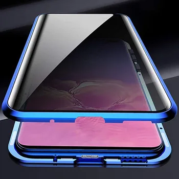 

Magnetic Phone Case Double Sided Anti Glare Tempered/Toughened Glass Protector Cellphone Front Back Cover For Samsung Note 9 New