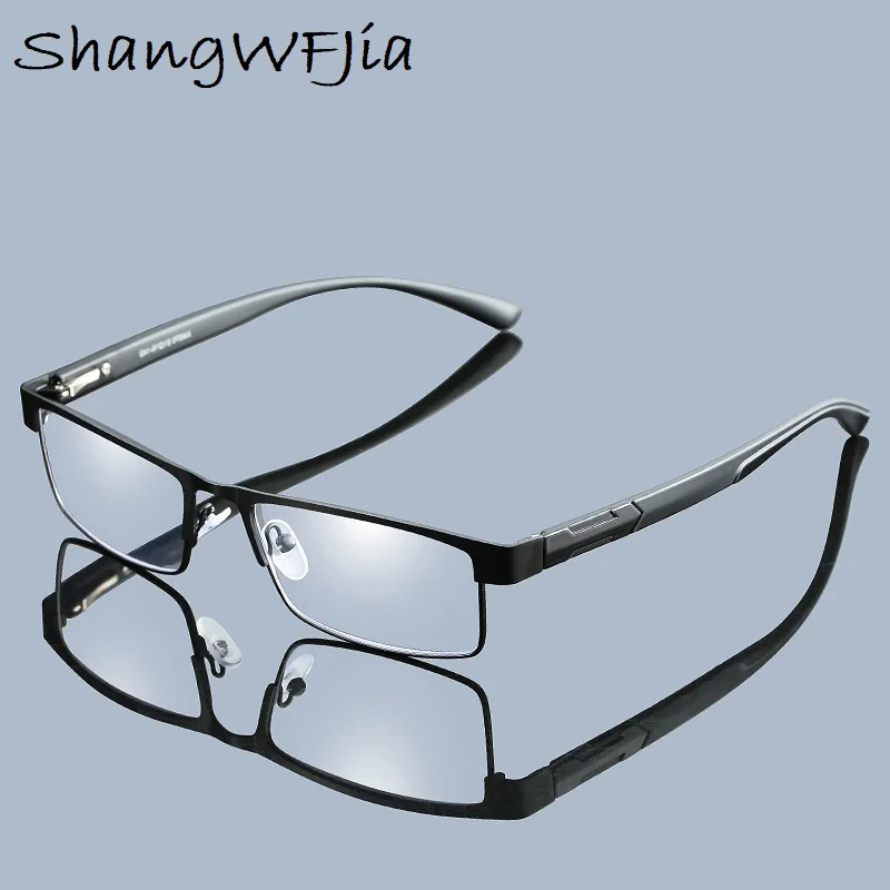 

2019 Men Titanium alloy Reading Glasses Non spherical Retro Business Hyperopia Prescription Eyeglasses For Female Male Reading