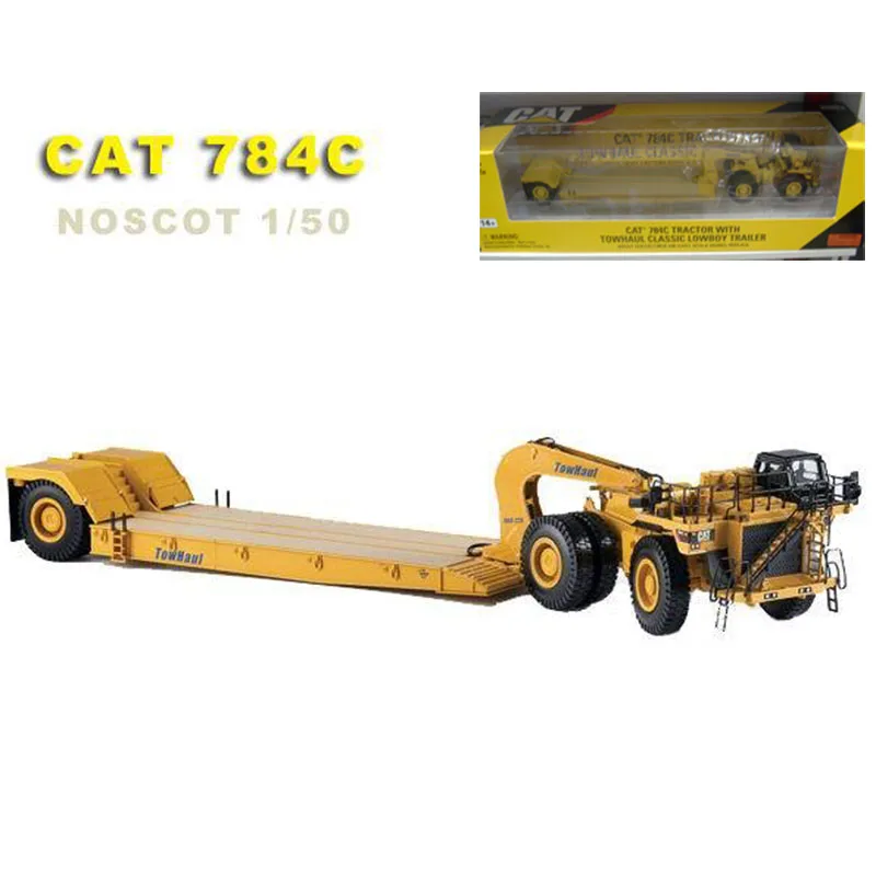 

Limited CAT 1/50 scale 784C Tractor Trailer Diecast Alloy Model Metal Engineering Vehicle Construction Toys Children Kid gifts