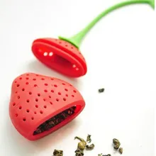 1 шт. кухонные принадлежности Чайный фильтр Нетоксичная силиконовая форма в виде клубники чайный заварочный пакетик аксессуары для чайника