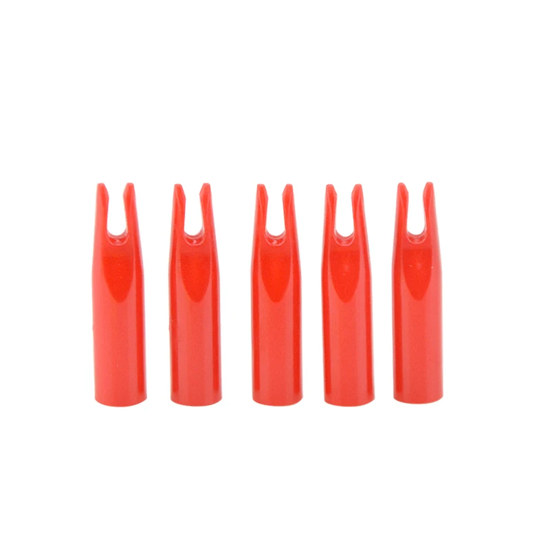 100pc red 100 шт., для стрельбы из лука, стрелы, деревянные хвосты, пластиковые наконечники для od8мм, id6мм, для охоты, стрельбы, лука и стрел, аксессуары - Цвет: 100pc red