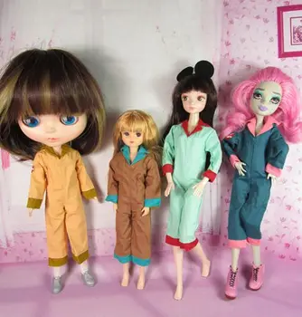 

Licca doll clothes Blyth Doll Clothes Outfit Short Dress Daily Casual Wear For 1/6 Blythe Accessories Girl`s Toy Gifts