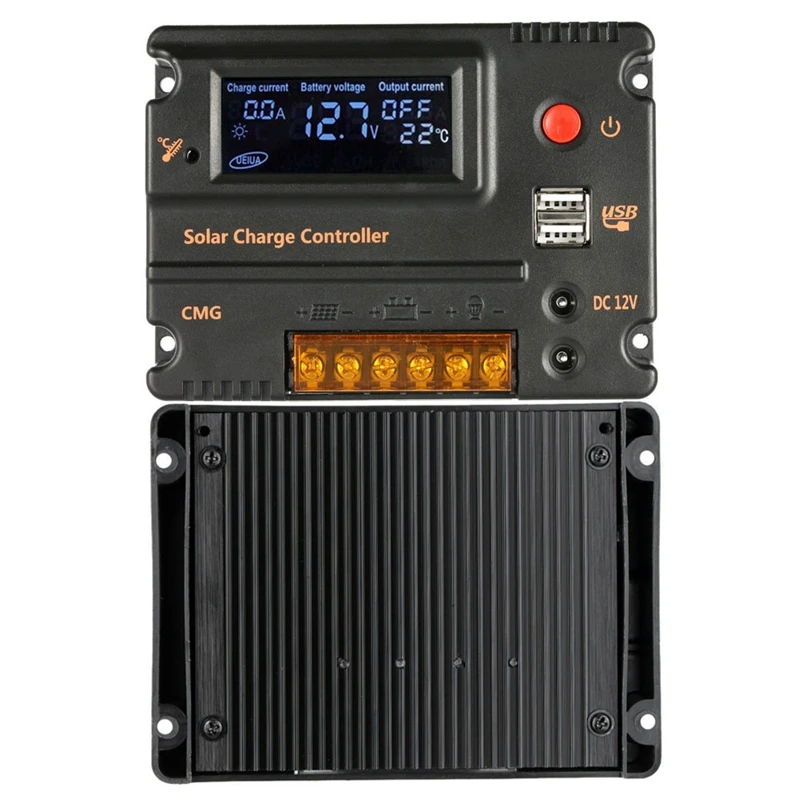 20A PWM регулятором солнечного заряда контроллер Панели солнечные Батарея Регулятор автоматического переключения CMG Температура компенсации 12 V/24 V CMG