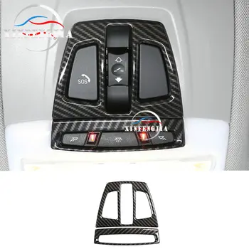 

For BMW X1 X2 X5 X6 F47 F48 F16 F15 14-19 2* Carbon Fiber Color Front Reading Light Lamp Switch Frame Trim Cover