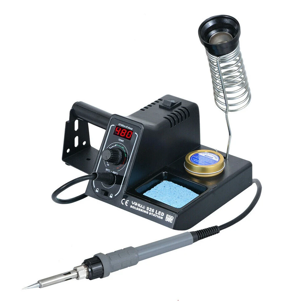 

60W Soldering Iron Station Rework Kit Fast Heating 480 â„ƒ Electronic Welding Soldering Iron LED Digital Temperature Controller