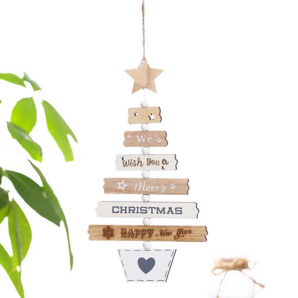 Деревянная подвесная Подвеска для рождественской елки, украшения для рождественской вечеринки, украшения для рождественской елки, украшение для дома, детский подарок