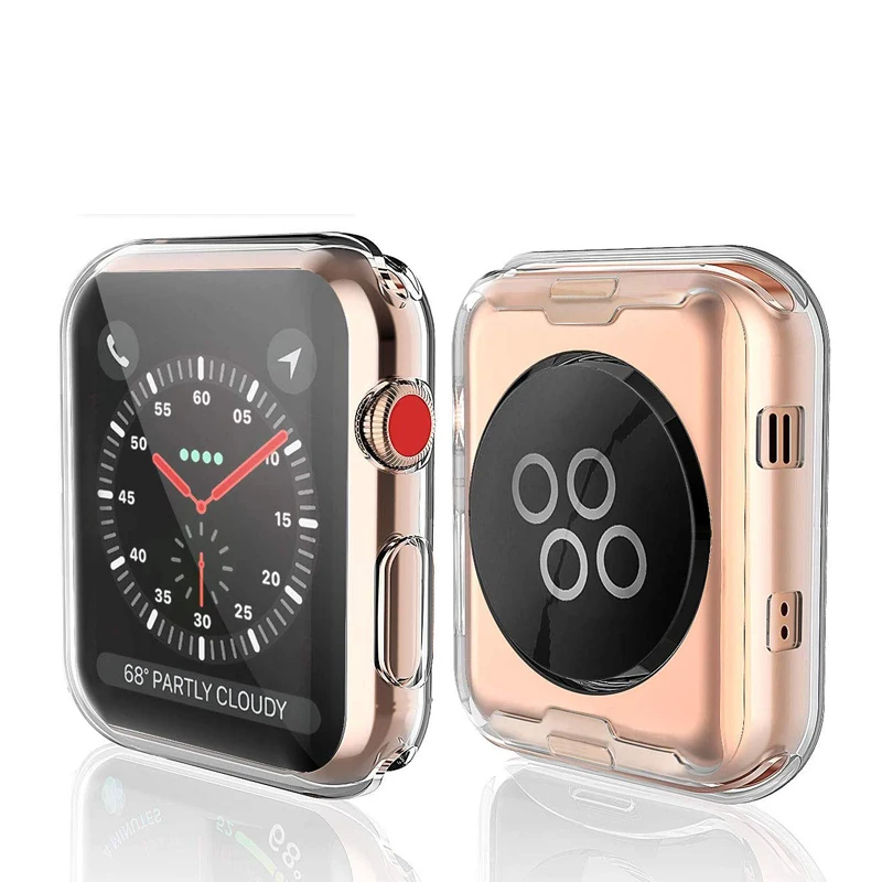 Для apple watch Series 5/4/3/2/1 чехол для Watch Экран протектор общий защитный i 38 мм 40 42 44