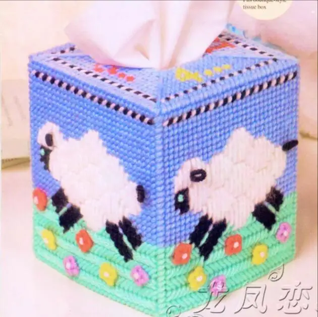 Картонная коробка для хранения овец 12x12x14 см Набор вышивки набор рукоделия сделай