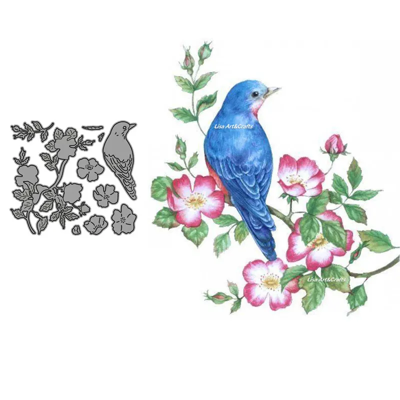 

Flowers Bird Metal Cutting Dies New Card Making Craft Die Cuts Mold Decoration Scrapbook Paper Knife Mould Blade Punch Stencils