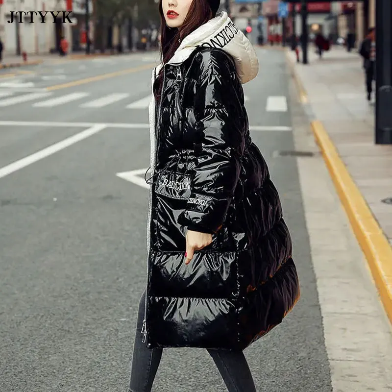 2020 Winter Long Parker Down Jacket Women's New