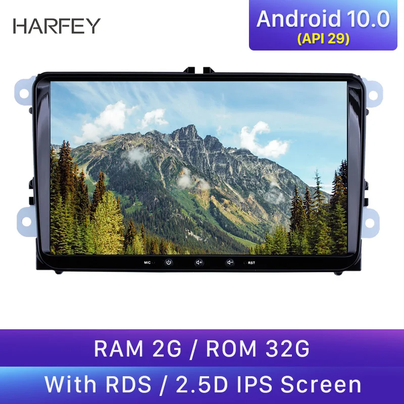

Harfey 9" Android 10.0 Universal Car Radio 2Din Stereo for VW SEAT LEON CUPRA Golf Passat b5 b6 CC Sharan Polo Skoda Magotan EOS