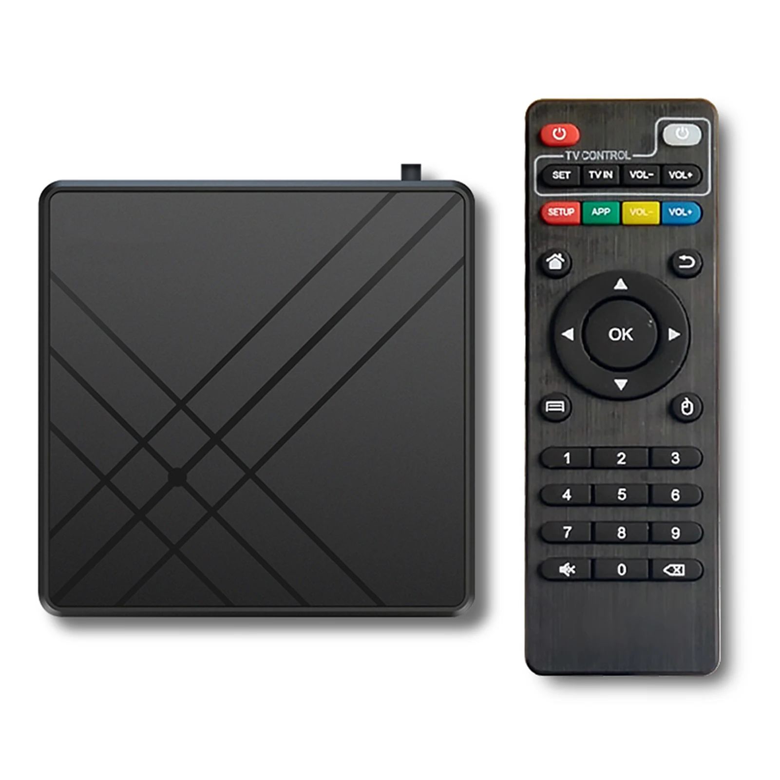 Para android 9.0 caixa de tv 4gb ram 32gb rom smart tv conjunto superior caixa amlogic s905 mx + s qpro 4k casa equipamento de vídeo de áudio