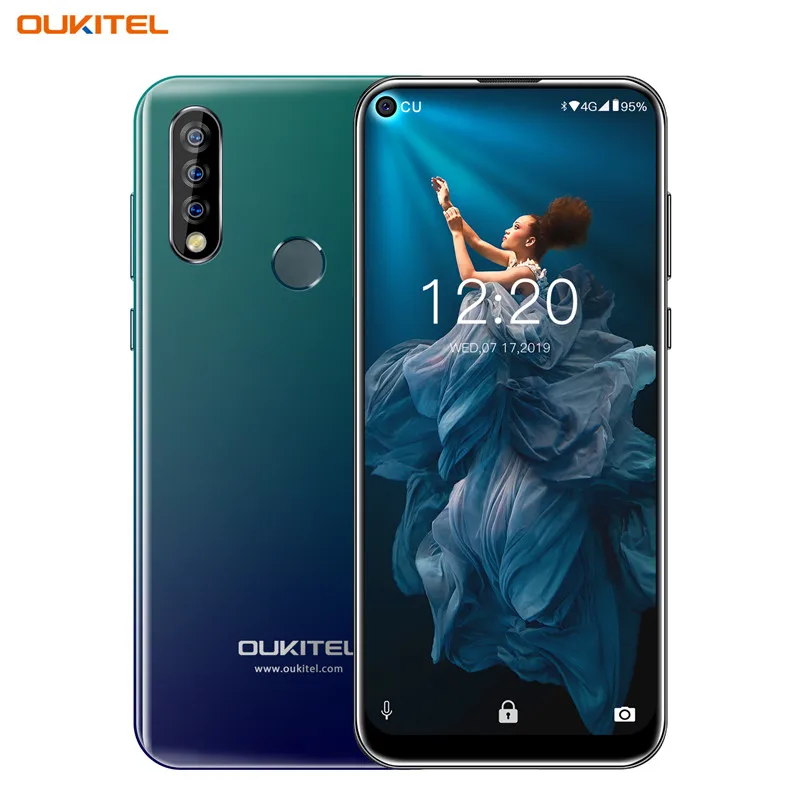 Twilight OUKITEL C17 Pro 4G 64G смартфон 6,3" 19:9 глухих отверстий Android 9,0 мобильный телефон Восьмиядерный Тройная задняя камера отпечаток лица - Цвет: Twilight