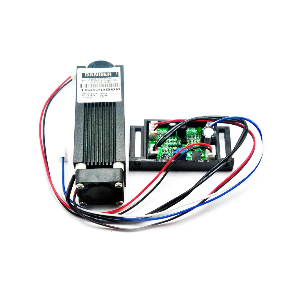 

High Power 808nm IR InfraRed 400mw 0.4W focusable Laser Dot Module 12V 33x80mm TTL
