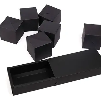 

Black Pops Up Explosion Box DIY Gift Box Photo Album Scrapbook Jump Present Book F3MF