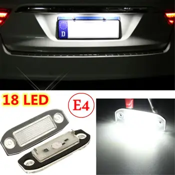 

Hot 2Pcs 18 LED Licence Plate Light Number Lamp For Volvo S40 S60 S80 V50 XC60 XC70 XC90 V50 E-marked White