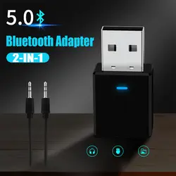 GOOJODOQ Bluetooth 5,0 адаптер hdmi передатчик и приемник беспроводной ключ USB 2-в-1 для ПК ТВ автомобиля Bluetooth Музыка Аудио домашний динамик