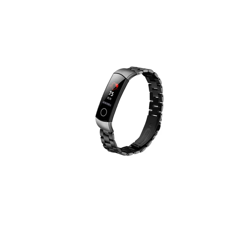 Металлический ремешок для часов для huawei Honor Band 4 ремешок Металлический Стальной браслет huawei ремешок Ремешок Браслет из нержавеющей стали замена D8