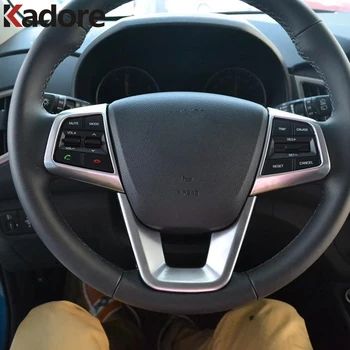 

For Hyundai Cantus Creta ix25 2014-2018 2019 Car Styling Steering Wheel Protective Cover Trim Car Sticker Accessories
