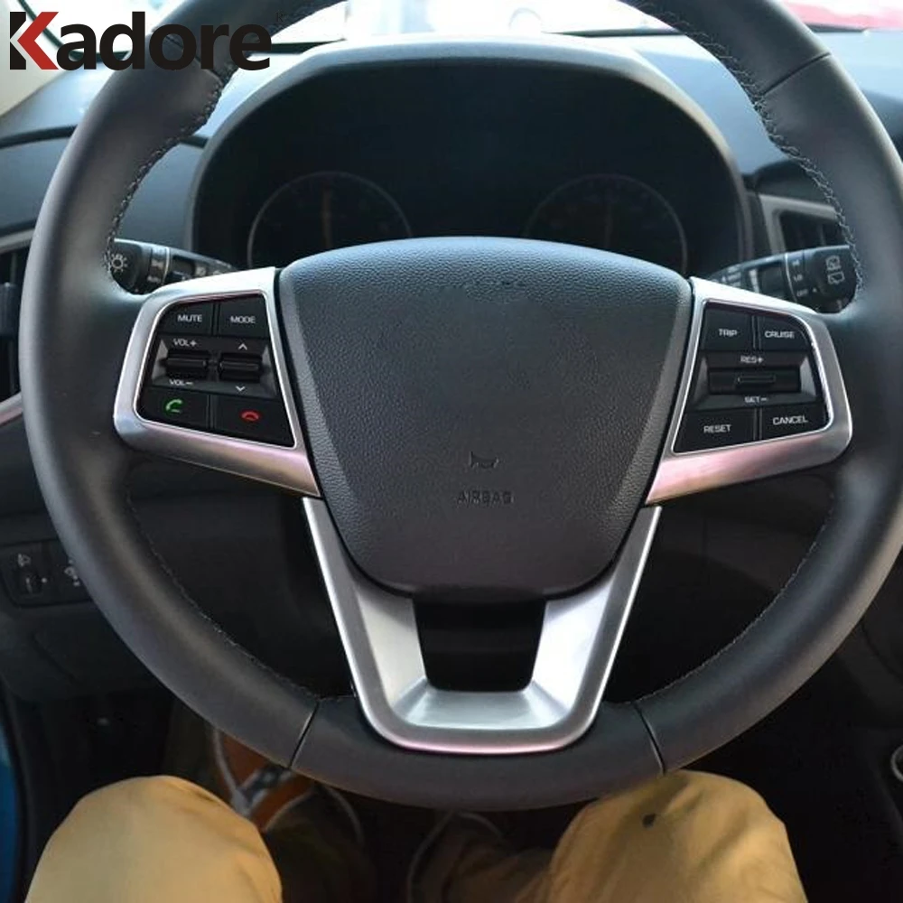 Для Hyundai Cantus Creta ix25 2014 2018 2019 автомобильный Стайлинг защитный чехол на руль отделка