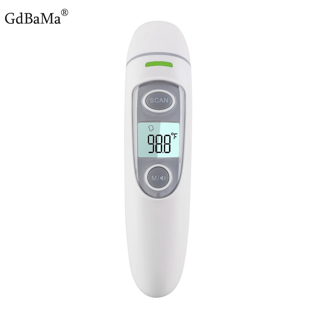 

New Baby Digital Infrared IR LCD Baby Thermometer GdBaMa Forehead and Ear Non-Contact Adult Body Fever Measurement Termometro