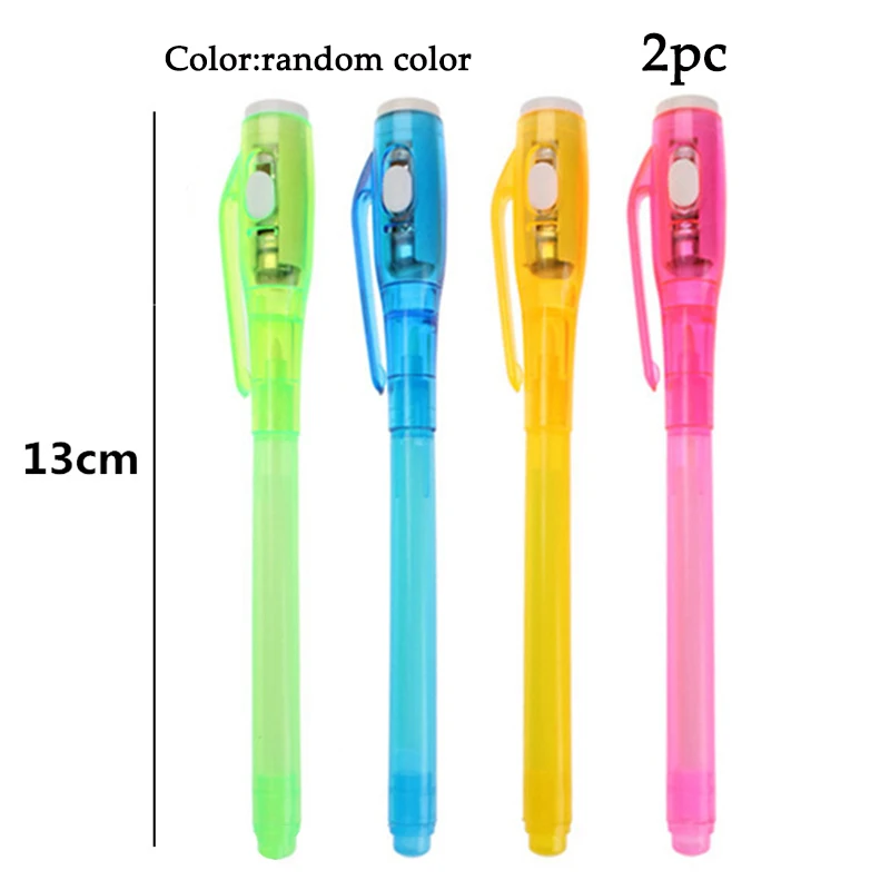 Pen 2pc Обучающая игрушка для рисования, светильник, забавная и развивающая игрушка, волшебная игрушка, лучший подарок для детей, флуоресцентная доска для письма - Цвет: Pen 2pc