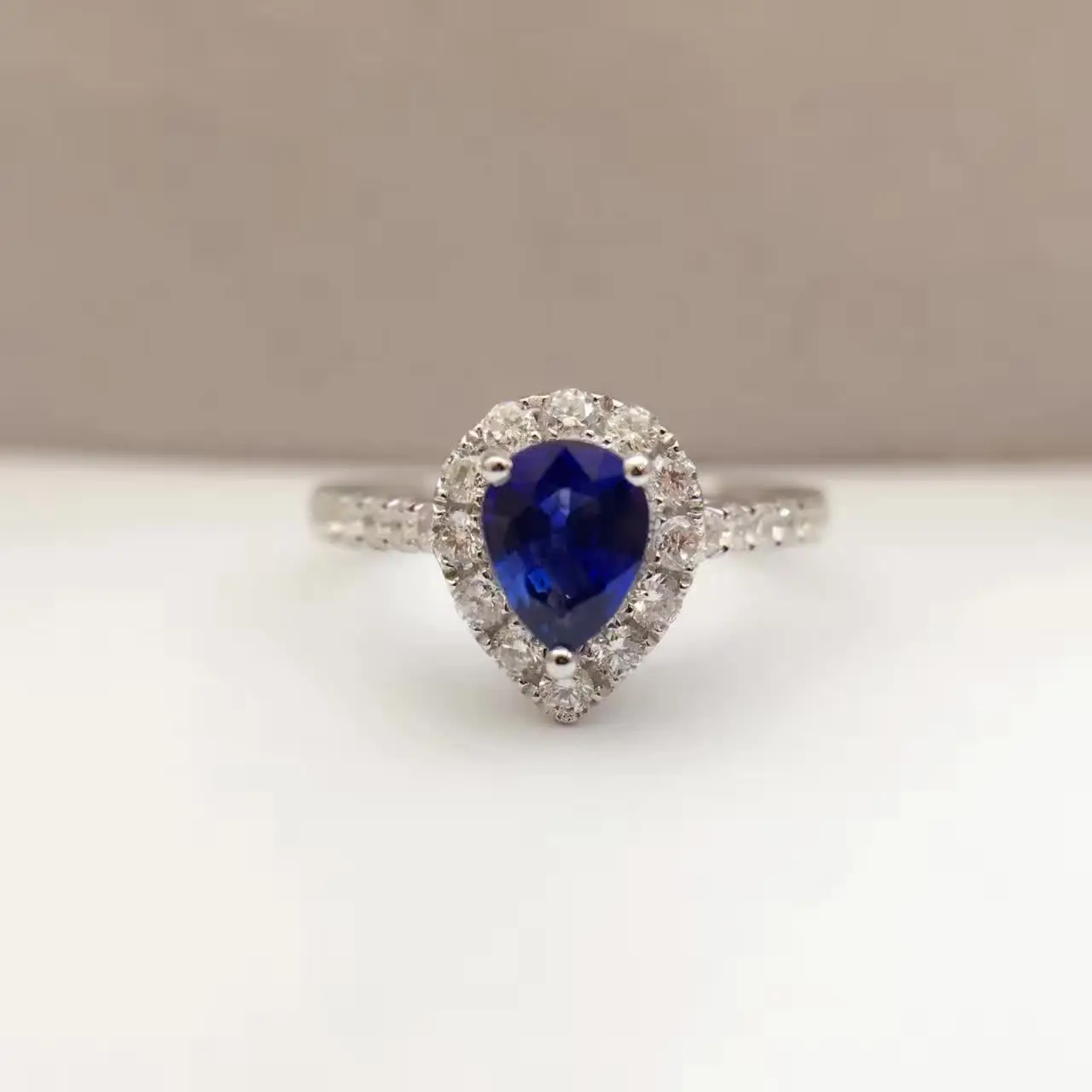0.654ct+ 0.402ct 18K золото натуральный сапфир женское кольцо с алмазной установкой новое Изысканное Украшение на свадьбу обручальное кольцо