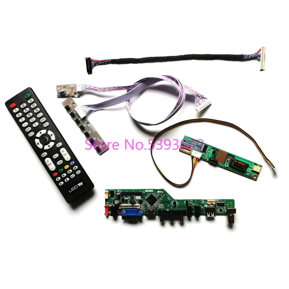 Для LP171WP4 (TL)(N1)/(TL)(N2)/(TL)(P1)/(TL)(P2) 1440*900 1 с холодным катодом (CCFL LVDS 30Pin USB + VGA AV ТВ
