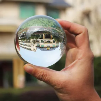 

80/100/110mm Photograph Crystal Ball Round Clear Natural Glass Balls Crystals Craft Travel Take Pictures Decorative Balls