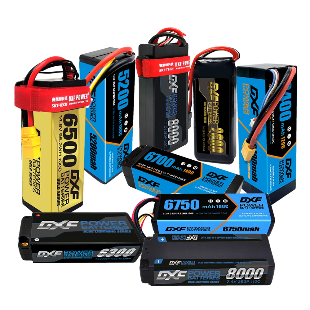 Аккумулятор DXF 4S Lipo 3S 2S 7 4 В 14 8 в 11 1 мА · ч 5200 2600 6500 6750 | Игрушки и хобби