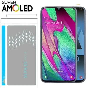 

100% Super AMOLED For Samsung A40 LCD 2019 A405 LCD display touch Screen Digitizer Assembly with frame replacement repair parts
