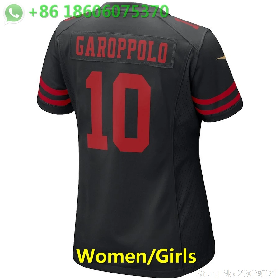 San Francisco A+++ качественные женские 10 Jimmy Garoppolo 16 Joe Монтана Карлос 28 Hyde NaVorro 53 Bowman Jimmy Jersey - Цвет: for women
